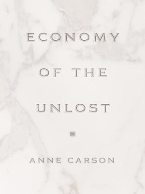 cover image of Economy of the Unlost
